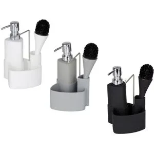 Wenko Spül-Set »Empire«, 250 ml Fassungsvermögen, mit Spülbürste, Auffangbecken