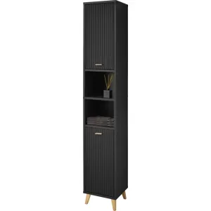 LIVARNO® Bad-Hochschrank »Montreal« mit 2 Türen in Wellen-Optik