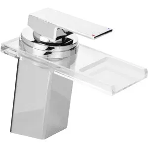 LIVARNO HOME LED-Waschtischarmatur, mit Wasserfall-Auslauf