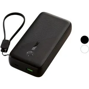 TRONIC® Powerbank, 20000 mAh, mit abnehmbaren USB-C Kabel