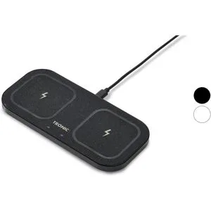 TRONIC® Qi®-Ladepad Dual, Metallrahmen, mit 30 W Netzteil