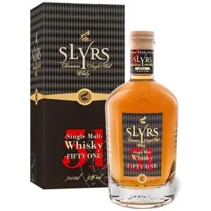SLYRS 51 Fifty One Bavarian Single Malt Whisky mit Geschenkbox 51% Vol