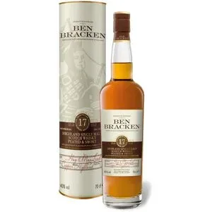 BEN BRACKEN Highland Single Malt Scotch Whisky Peated & Smoky 17 Jahre 40% Vol