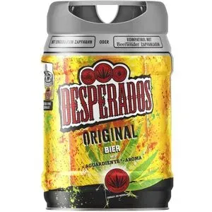DESPERADOS 5 Liter Bierfass mit Zapfhahn, Pfandfrei