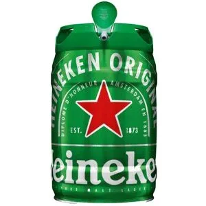 HEINEKEN 5 Liter Bierfass mit Zapfhahn, Pfandfrei