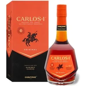 OSBORNE Carlos I Brandy de Jerez Solera Gran Reserva Sherry Casks mit Geschenkbox 40% Vol