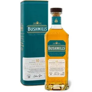 BUSHMILLS Single Malt Irish Whiskey 10 Jahre mit Geschenkbox 40% Vol
