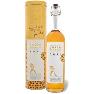 Grappa Sarpa Oro di Poli mit Geschenkbox 40% Vol