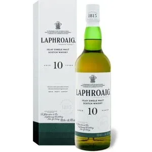 LAPHROAIG 10 Jahre Islay Single Malt Scotch Whisky mit Geschenkbox 40% Vol