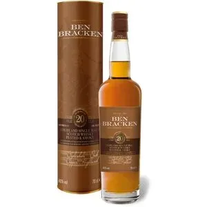 BEN BRACKEN Highland Peated Single Malt Scotch Whisky 20 Jahre 40 % Vol