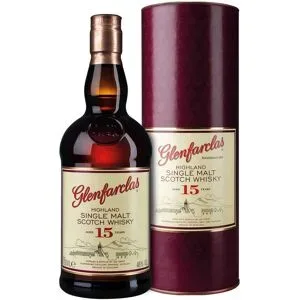 GLENFARCLAS Highland Single Malt Scotch Whisky 15 Jahre mit Geschenkbox 46% Vol