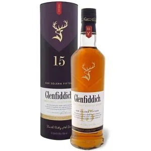 GLENFIDDICH Solera Reserve Speyside Single Malt Scotch Whisky 15 Jahre mit Geschenkbox 40% Vol
