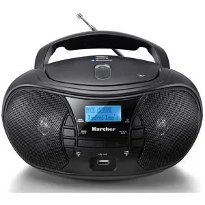 Karcher RR 5028D tragbares CD Radio (CD-Player, DAB+ Radio, Bluetooth, Batterie/Netzbetrieb, USB)