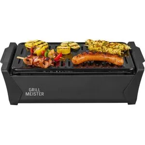 GRILLMEISTER Holzkohlegrill mit Aktivbelüftung »KANSAS«, kabellos