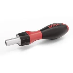 WIHA Schraubendreher mit Bithalter SoftFinish® mit Ratschenfunktion