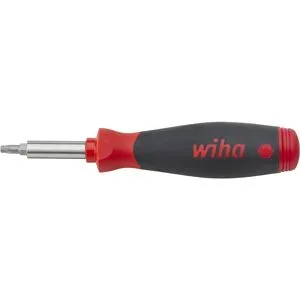 WIHA Schraubendreher mit Bit Magazin »PocketMax®«, magnetisch gemischt mit 8 Bits, 1/4