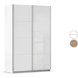 RAUCH ORANGE Quadra Schwebetürenschrank mit Glaselementen