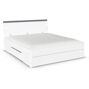 RAUCH BLUE Corvo Bett  inkl. Sockelschubladen und LED-Beleuchtung Weiß Breite 185 cm/Höhe 102 cm