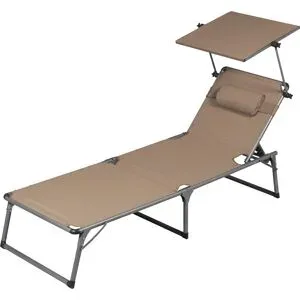 LIVARNO® Alu-Dreibeinliege »Houston«, taupe