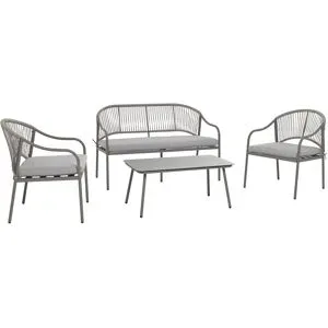 GREEMOTION Stahl-Geflecht-Coffee-Set »Bilbao«, 4-teilig
