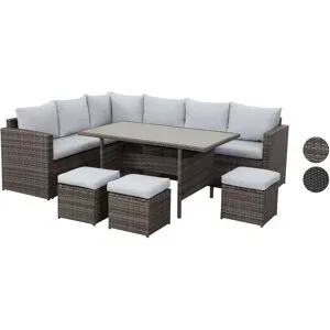 MEXO Gartenmöbel 9-Sitzer Lounge Set inkl. Polster