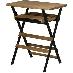 DOBAR Klappbarer Multifunktionstisch, aus Holz, L 70 x B 44 x H 81 cm
