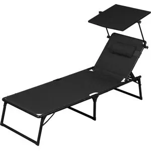 LIVARNO® Alu-Dreibeinliege »Houston«, schwarz