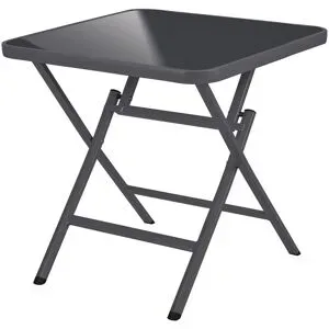 LIVARNO® Alu-Glastisch »Houston / Toronto«, 70 x 70 x 70 cm