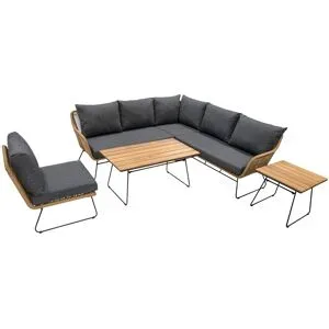 BELLAVISTA - HOME & GARDEN® Lounge »Montreux«, 4-teilig, inkl. Sitz- und Rückenkissen