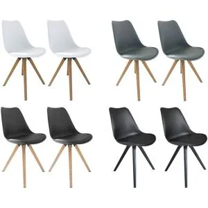 BYLIVING Stuhl »Kira« 2er Set, in modernem, skandinavischem Stil
