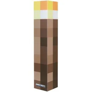 MINECRAFT LED Tischlampe / Fackel, mit Wandhalterung