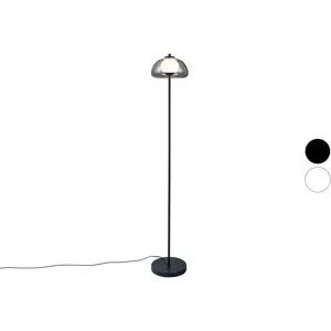 LIVARNO HOME LED-Stehleuchte, Lampenschirm aus hochwertigem Glas