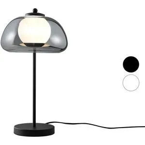LIVARNO HOME LED-Tischleuchte, Lampenschirm aus hochwertigem Glas