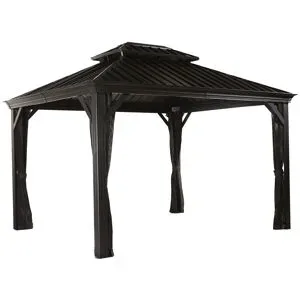 SOJAG Canada Pavillon »Messina«, aus Aluminium, Stahldach mit Lüftung, inkl. Fliegengitter