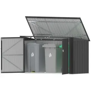 TEPRO Universalbox »Store Max«, mit aufklappbarem Dach, aus Stahlblech