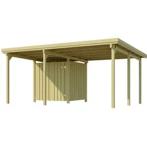 WEKA Carport »607«, mit Geräteraum