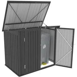 TEPRO Universalbox »Store Midi«, mit aufklappbarem Dach, aus Stahlblech