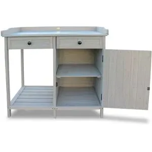 HABAU Pflanztisch Unterschrank, 98 x 48 x 95 cm, grau