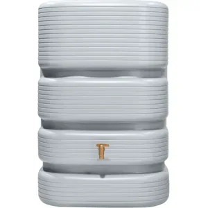 4RAIN QUADRO Wandtank 500 l, betongrau inkl. Aqua-Quick