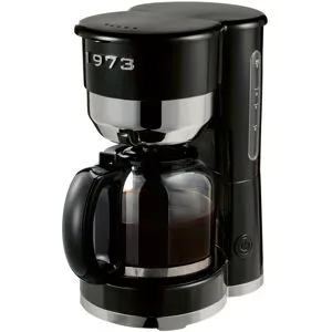 SILVERCREST® Kaffeemaschine Chrom Retro 1973 Schwarz »SKMR 1000 A1«
