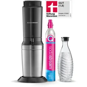 SODASTREAM »Crystal« schwarz, inkl. 0,7 L Glaskaraffe und Zylinder