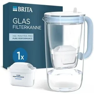 Brita Glas Wasserfilter-Kanne, inkl. 1x MAXTRA PRO Pure Performance