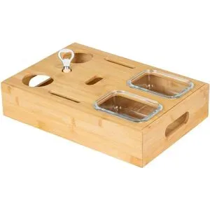 WENKO Snackbar mit Glasschalen