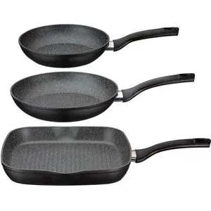 GSW Aluminium-Pfannen-Set »Gourmet Granit«, 3-teilig