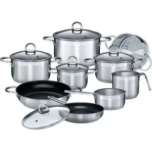 GSW Kochtopf-Set Alara, 14-teilig, Edelstahl, Kapselboden