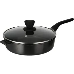 SILVERCREST® Aluguss-Schmorpfanne mit Deckel,  Ø 28cm