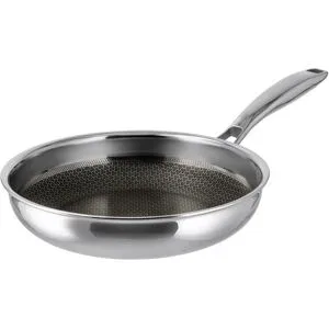 SILVERCREST® Premium-Edelstahlpfanne mit Wabenstruktur, Ø 24 cm