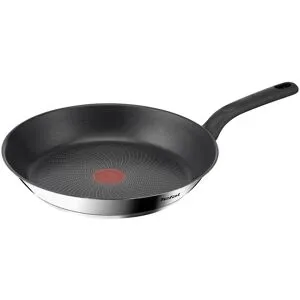 Tefal Duetto Bratpfanne 28 cm, Pfanne Induktion, Antihaftbeschichtung, kühlbleibende Griffe, Edelstahl  »G7480625«