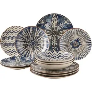 MÄSER Teller-Set »Iberico Blue«, 12-teilig