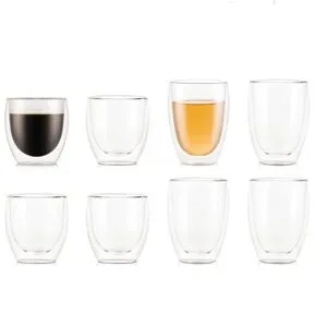 BODUM Doppelwandiges Gläser Set »Pavina«, 8-teilig